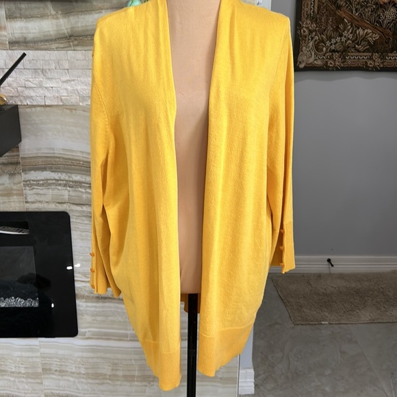 Evolution by Entro Yellow‎ Cardigan. Size XXL (902) - Picture 3 of 12